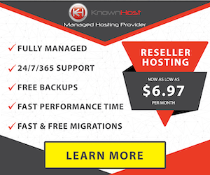 Image Ad for KnownHost Reseller Hosting